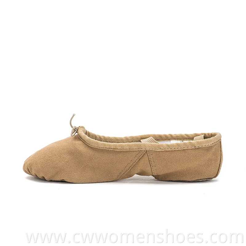 Women's Canvas Ballet Dance Shoes Split Sole Model S6001